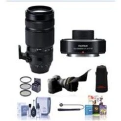 Fujifilm XF 100-400mm F4.5-5.6 R LM OIS WR Lens - Bundle With Fujifilm XF1.4X TC WR, 77mm Filter Kit, Flex Lens Shade, Cleaning Kit, Capleash II, Software Package