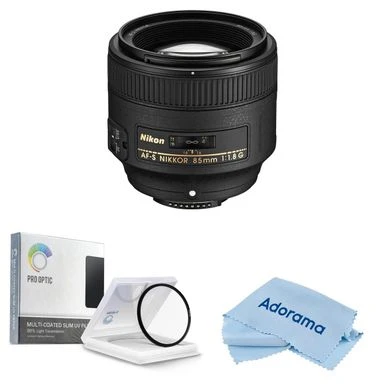 Nikon 85mm F/1.8G AF-S FX NIKKOR Lens - U.S.A. Warranty, Bundle With 67mm Multi Coated UV Slim Filter, Microfiber Cleaning Cloth 3 Nikon 85mm F/1.8G AF-S FX NIKKOR Lens - U.S.A. Warranty, Bundle With 67mm Multi Coated UV Slim Filter, Microfiber Cleaning Cloth