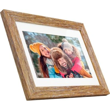 Aluratek - 10" LCD Wi-Fi Touchscreen Digital Photo Frame - Distressed Wood 3 Aluratek - 10" LCD Wi-Fi Touchscreen Digital Photo Frame - Distressed Wood
