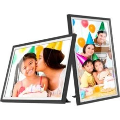 Aluratek - 13.5" 3K Touchscreen LCD Wi-Fi Digital Photo Frame - Black