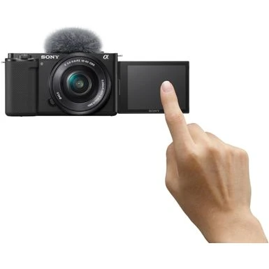 Sony - Alpha ZV-E10 Kit Mirrorless Vlog Camera With 16-50mm Lens - Black 5 Sony - Alpha ZV-E10 Kit Mirrorless Vlog Camera With 16-50mm Lens - Black - Image 3