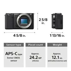 Sony Alpha ZV-E10 - APS-C Interchangeable Lens Mirrorless Vlog Camera - Black -Capture Point 2d3c664f 86af 48d8 94e0 c530a70dee11