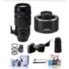 Fujifilm XF 100-400mm F4.5-5.6 R LM OIS WR Lens - Bundle With Fujifilm XF2X TC WR, Telecoverter, 77mm Filter Kit, Flex Lens Shade, Cleaning Kit, Capleash II, Software Package