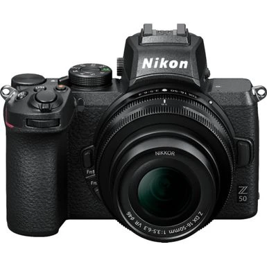 Nikon - Z50 Mirrorless 4K Video Camera With NIKKOR Z DX 16-50mm F/3.5-6.3 VR Lens - Black 7 Nikon - Z50 Mirrorless 4K Video Camera With NIKKOR Z DX 16-50mm F/3.5-6.3 VR Lens - Black - Image 5