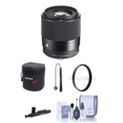 Sigma 30mm F/1.4 DC DN Contemporary Lens For Sony E - Bundle With Free Accessories