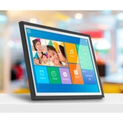 Aluratek - 13.5" 3K Touchscreen LCD Wi-Fi Digital Photo Frame - Black -Capture Point 39355899 e102 525e 8c91 9930f2fa7e2d