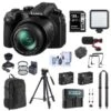 Panasonic LUMIX DC-FZ1000 II 20.1MP Digital Camera With 25-400mm Lens Bundle With 128GB SD Card, Backpack, Shoulder Strap, Tripod, 2x Extra Battery, Dual Charger, Mic, LED Light And Accessories -Capture Point 3b0b01b6 335a 414e a88d 75008acd8279