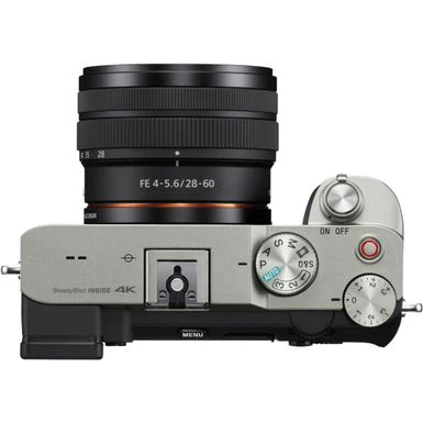 Sony - Alpha 7C Full-frame Compact Mirrorless Camera With FE 28-60mm F4-5.6 Lens - Silver 7 Sony - Alpha 7C Full-frame Compact Mirrorless Camera With FE 28-60mm F4-5.6 Lens - Silver - Image 5