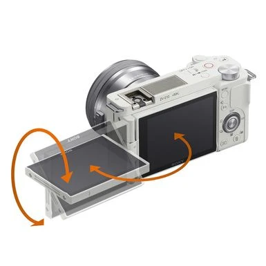 Sony ZV-E10 Mirrorless Camera Body, White Bundle With Corel PC Software Suite, 32GB SD Card, Shoulder Bag 12 Sony ZV-E10 Mirrorless Camera Body, White Bundle With Corel PC Software Suite, 32GB SD Card, Shoulder Bag - Image 10