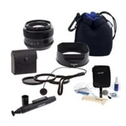Fujifilm XF 35mm (53mm) F/1.4 Lens - Bundle With 52mm Filter Kit (UV/CPL/ND2), Small Lens Pouch, Capleash, Cleaning Kit, Lens Cleaner, Software Package