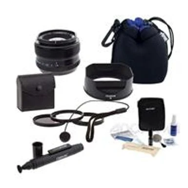 Fujifilm XF 35mm (53mm) F/1.4 Lens - Bundle With 52mm Filter Kit (UV/CPL/ND2), Small Lens Pouch, Capleash, Cleaning Kit, Lens Cleaner, Software Package 3 Fujifilm XF 35mm (53mm) F/1.4 Lens - Bundle With 52mm Filter Kit (UV/CPL/ND2), Small Lens Pouch, Capleash, Cleaning Kit, Lens Cleaner, Software Package
