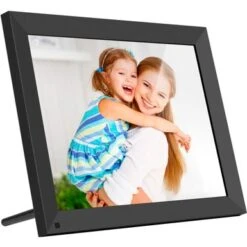 Aluratek - 15" Touchscreen LCD Wi-Fi Digital Photo Frame - Black -Capture Point 4828c9e8 d577 5ea4 9ffd 4a55620fd8bb