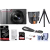 Panasonic Lumix DMC-ZS100 Digital Point & Shoot Camera, Silver - Bundle With Panasonic Kit DMW-BLG10 Batt./DMW-BTC9 Charger, Table Tripod, 32GB SDHC Card, Camera Case, Peak Camera Wrist Strap And More