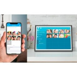 Aluratek - 13.5" 3K Touchscreen LCD Wi-Fi Digital Photo Frame - Black -Capture Point 4c07a376 a121 57b1 a387 a5a9244b6957