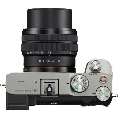 Sony - Alpha 7C Full-frame Compact Mirrorless Camera With FE 28-60mm F4-5.6 Lens - Silver 4 Sony - Alpha 7C Full-frame Compact Mirrorless Camera With FE 28-60mm F4-5.6 Lens - Silver - Image 2