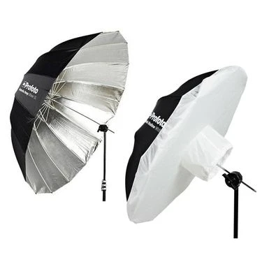 Profoto Deep Silver Umbrella, XL, 65" (165cm) - With Profoto Umbrella Diffuser, XL, 1.5 Stops 3 Profoto Deep Silver Umbrella, XL, 65" (165cm) - With Profoto Umbrella Diffuser, XL, 1.5 Stops