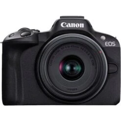Canon - EOS R50 4K Video Mirrorless Camera With RF-S 18-45mm F/4.5-6.3 IS STM Lens - Black