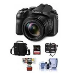 Panasonic Lumix DMC-FZ2500 Digital Camera - Bundle With Camera Case, 32GB SDHC U3 Card, Memory Wallet, Cleaning Kit, SD Card Reader, MAC Software Package