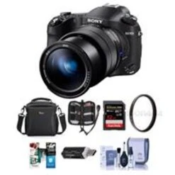 Sony Cyber-shot DSC-RX10 IV Digital Camera, Black - Bundle With Camera Case, 32GB SDHC U3 Card, 72mm UV Filter, Memory Wallet, Card Reader, Cleaning Kit, Software Package