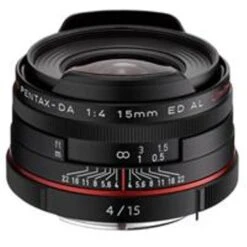Pentax SMCP-DA 15mm F/4 ED AL HD Lens For DSLR Cameras, Black - U.S.A. Warranty