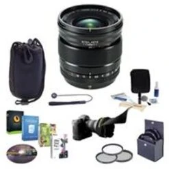 Fujifilm XF 16mm F1.4 R (Weather Resistant) Lens - Bundle With 67mm Filter Kit, Lens Case, Flex Lens Shade, Capleash II, Cleaning Kit, Pc Software Package