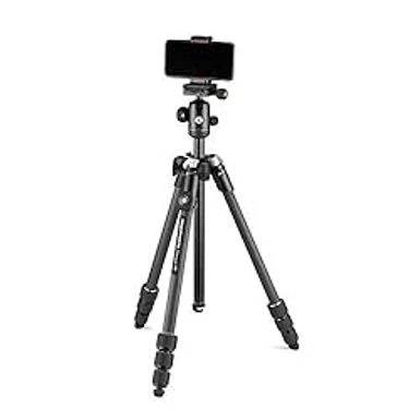 Manfrotto Element MII Mobile Bluetooth MKELMII4BMB-BH, Lightweight Aluminium Travel Tripod, With Carry Bag, Arca-Compatible Ball Head, Load Up 8kg, For DSLRs, CSCs, Compact Cameras And Smartphones 4 Manfrotto Element MII Mobile Bluetooth MKELMII4BMB-BH, Lightweight Aluminium Travel Tripod, With Carry Bag, Arca-Compatible Ball Head, Load Up 8kg, For DSLRs, CSCs, Compact Cameras And Smartphones - Image 2
