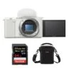 Sony ZV-E10 Mirrorless Camera Body, White Bundle With 64GB SD Card, Shoulder Bag -Capture Point 79e4a698 9822 4796 8676 0a83a01de17b