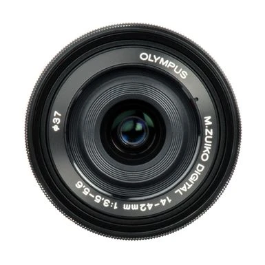 Olympus M. Zuiko Digital 14-42mm F/3.5-5.6 EZ (Electronic Zoom) Pancake Lens - Black - For Micro Four Thirds System 6 Olympus M. Zuiko Digital 14-42mm F/3.5-5.6 EZ (Electronic Zoom) Pancake Lens - Black - For Micro Four Thirds System - Image 4