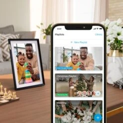 Nixplay - W10P Touch Classic 10.1-inch LCD Smart Digital Photo Frame - Black - Classic Matte -Capture Point 7fcf6e43 ebcd 5ce7 8c88 3889634d6242