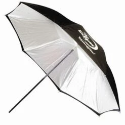 Photogenic 45" Eclipse Umbrella With White Satin Interior & Black Cover.(EC45BC)