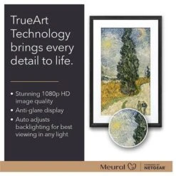 Meural 27" Full HD Digital Canvas II Wi-Fi Frame, 19x29", Dark Wood -Capture Point 810baa8f 7a5b 4b7e a84a 58ed0552e4a8