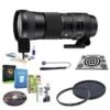 Sigma 150-600mm F5-6.3 DG OS HSM "Contemporary" Lens For Canon EOS - Bundle With LensAlign MkII Focus Calibration System, 95mm UV/CPL Filters, Cleaning Kit, Lenscap Leash II, Pro Software Package