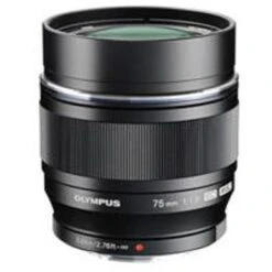 Olympus M. Zuiko Digital 75mm F/1.8 Lens, Black - For Micro Four Thirds System