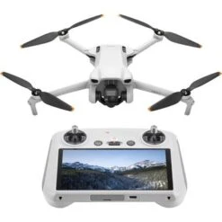 DJI - Mini 3 Drone And Remote Control With Built-in Screen (DJI RC) - Gray