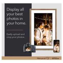 Meural 27" Full HD Digital Canvas II Wi-Fi Frame, 19x29", Dark Wood -Capture Point 8dc29bf7 ece7 4bdc 94a1 1b46b5cde602