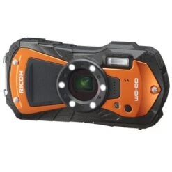 Ricoh WG-80 Waterproof Digital Camera, Orange Bundle With 32GB SD Memory Card, Camera Case -Capture Point 95e124f3 4729 4195 87ca e97d25b50077