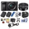 Sony Alpha A6400 24.2MP Mirrorless Digital Camera With 16-50mm F/3.5-5.6 OSS Lens - Bundle With Camera Case, 32GB SDHC Card, 40.5mm Filter Kit, Cleaning Kit, Card Reader, Memory Wallet, Mac Software Pack -Capture Point 96c12cf2 f46f 4c75 a87f 5239b7561a78