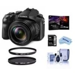 Panasonic Lumix DMC-FZ2500 Digital Point & Shoot Camera - Bundle With Hoya NXT Plus 67mm HMC UV Filter, NXT 67mm HMC Circular Polarizer Filter, 64GB HDXC Card, Cleaning Kit, Cloth, Pro Software Pack