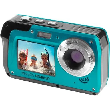 Minolta - MN40WP 48.0 Megapixel Waterproof Digital Camera - Blue 4 Minolta - MN40WP 48.0 Megapixel Waterproof Digital Camera - Blue - Image 2