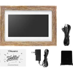 Aluratek - 10" LCD Wi-Fi Touchscreen Digital Photo Frame - Distressed Wood 13 Aluratek - 10" LCD Wi-Fi Touchscreen Digital Photo Frame - Distressed Wood -Capture Point 996b0a1a 42cd 59ca 95a9 ccec9a66621f