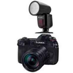Panasonic Lumix G9 Mirrorless Camera, Black With Lumix G Leica DG Vario-Elmarit 12-60mm F/2.8-4.0 Lens - With Flashpoint Zoom Li-on X R2 TTL Round Flash Speedlight For Panasonic (V1)