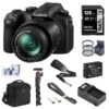 Panasonic LUMIX DC-FZ1000 II 20.1MP Digital Camera With 25-400mm F/2.8-4 Leica DC Lens Bundle With 128GB SD Card, Bag, Wrist Strap, Battery, Charger, Filter Kit, Flexible Tripod And Accessories