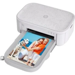 HP - Sprocket Studio Plus WiFi Photo Printer, Compatible With IOS And Android - White
