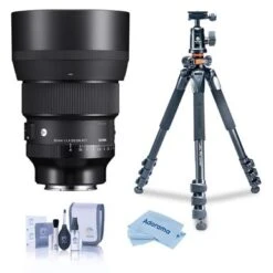 Sigma 85mm F/1.4 DG DN ART Lens For Sony E Bundle With Tripod And Accessories