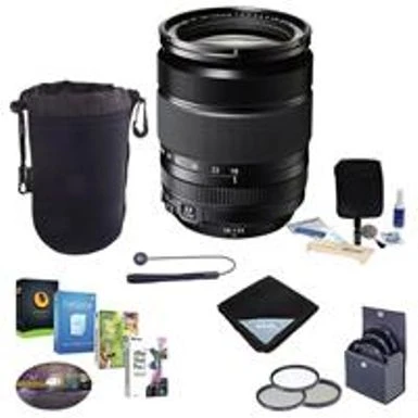 Fujifilm XF 18-135mm F3.5-5.6 R LM OIS WR (Weather Resistant) Lens - Bundle W/67mm Filter Kit, Lens Wrap, CapLeash, Cleaning Kit, Lens Pouch, And Pro Software Package 3 Fujifilm XF 18-135mm F3.5-5.6 R LM OIS WR (Weather Resistant) Lens - Bundle W/67mm Filter Kit, Lens Wrap, CapLeash, Cleaning Kit, Lens Pouch, And Pro Software Package