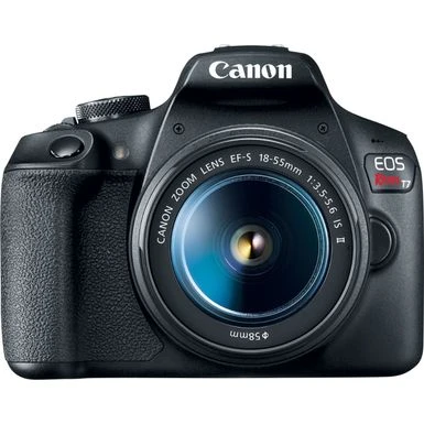 Canon® Canon - EOS Rebel T7 DSLR Video Camera With 18-55mm Lens - Black 3 Canon® Canon - EOS Rebel T7 DSLR Video Camera With 18-55mm Lens - Black