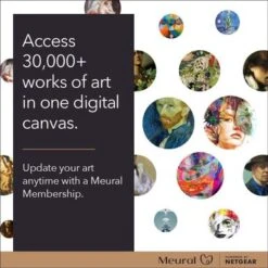 Meural 21.5" Full HD Digital Canvas II Wi-Fi Frame, 16x24", Black -Capture Point c9620f3d 3d8c 4769 a44b 3c18dd867914