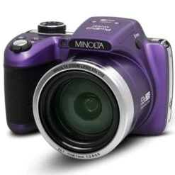 Minolta MN53Z 16MP FHD Digital Camera With 53x Optical Zoom, Wi-Fi, Purple Bundle With Shoulder Bag, Octopus Tripod, 16GB SD Card, Reader, Card Case, Cleaning Kit -Capture Point c98a4623 6dd0 4387 89a2 f86d78e17aca