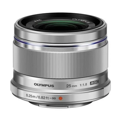 Olympus M. Zuiko Digital 25mm F/1.8 Lens - Silver - For Micro Four Thirds System 3 Olympus M. Zuiko Digital 25mm F/1.8 Lens - Silver - For Micro Four Thirds System