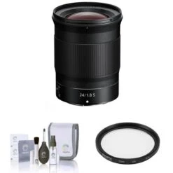 Nikon NIKKOR Z 24mm F/1.8 S Lens For Z Series Mirrorless Cameras, Bundle With 72mm Multi Coated UV Slim Filter, Cleaning Kit